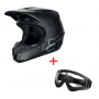 خوذة FOX V1 Mako black و نظارة BSDDP الرياضية