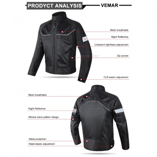  جاكيت دراجة نارية من LYSCHY