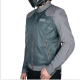 جاكيت دراجات نارية STAR كلاسيكي – رمادي / أزرق غامق