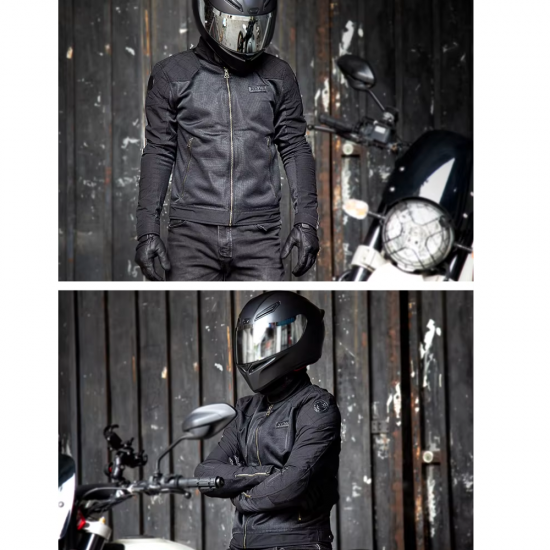 جاكيت دراجات نارية STAR كلاسيكي – أسود