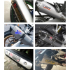 شعار معدني YOSHIMURA JAPAN لعادم الدراجات النارية – كربون لوك