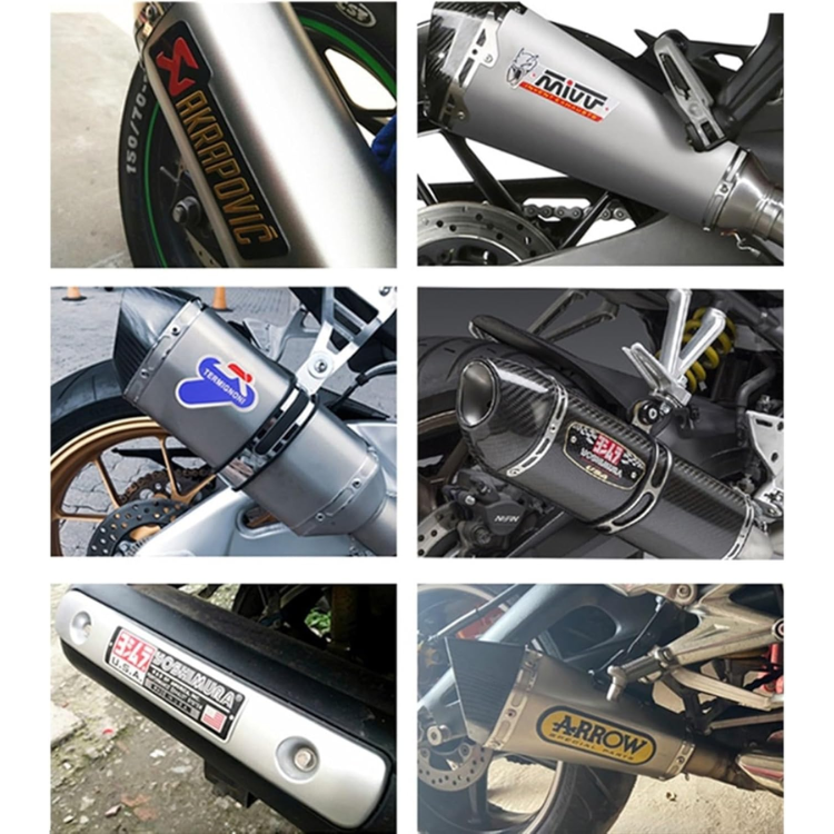 شعار معدني YOSHIMURA JAPAN لعادم الدراجات النارية – كربون لوك