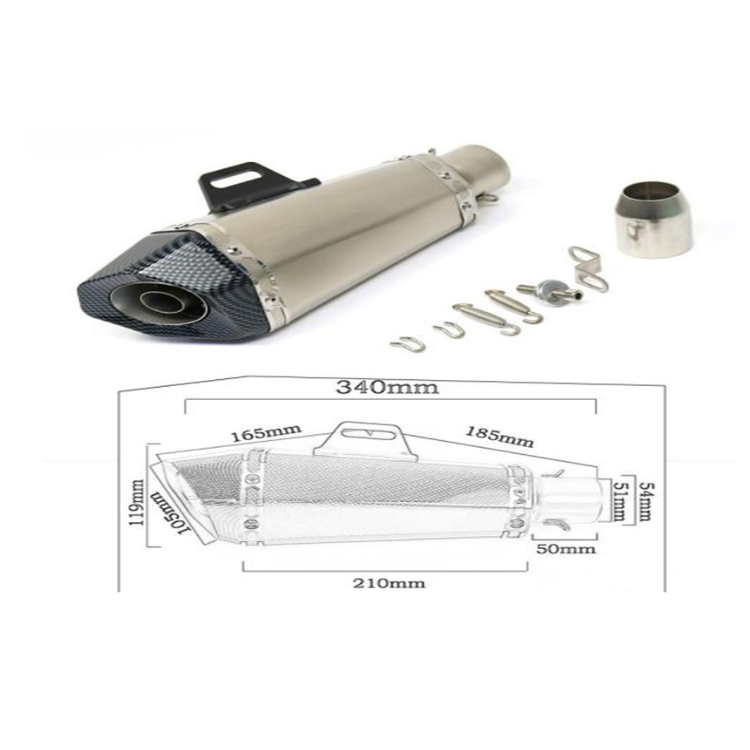 دبّة عادم دراجات نارية مخروطي 