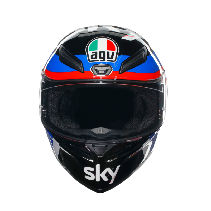 خوذة K1 S AGV E2206 VR46 SKY RACING TEAM BLACK/RED, 023