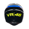 خوذة K1 S AGV E2206 VR46 SKY RACING TEAM BLACK/RED, 023