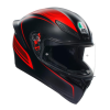 خوذة K1 S AGV E2206 WARMUP MATT BLACK/RED, 025