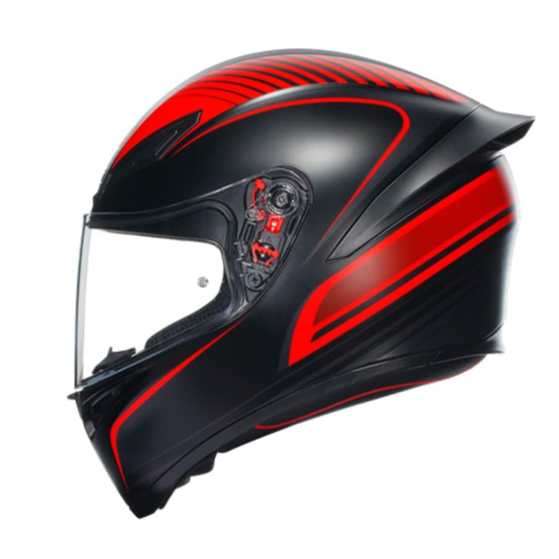 خوذة K1 S AGV E2206 WARMUP MATT BLACK/RED, 025