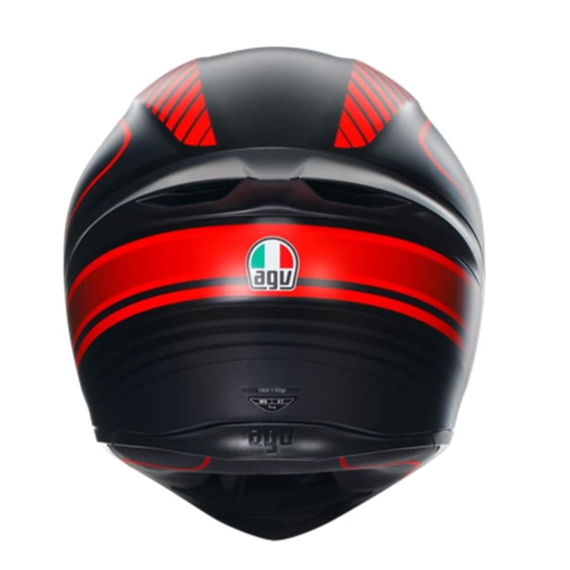 خوذة K1 S AGV E2206 WARMUP MATT BLACK/RED, 025