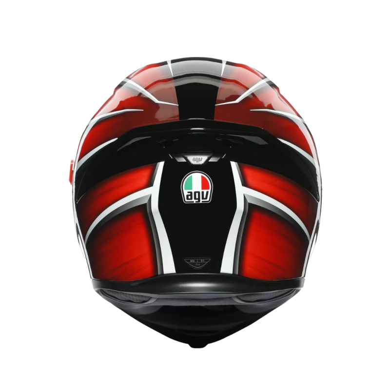 خوذة K5 S AGV E2205 MULTI MPLK TEMPEST BLACK/RED, 050