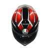 خوذة K5 S AGV E2205 MULTI MPLK TEMPEST BLACK/RED, 050