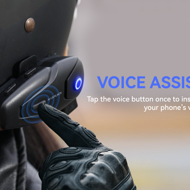سماعه Helmet Bluetooth Headset 2X AMAX
