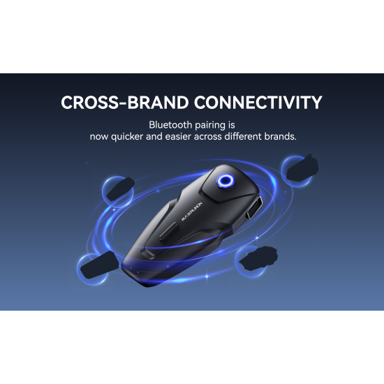 سماعه Helmet Bluetooth Headset 2X AMAX