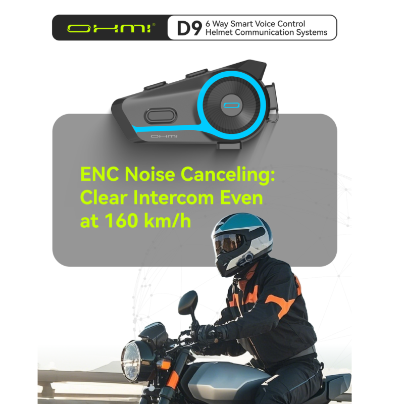 سماعه Helmet Bluetooth Headset D9