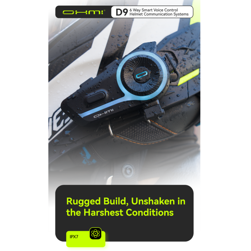 سماعه Helmet Bluetooth Headset D9