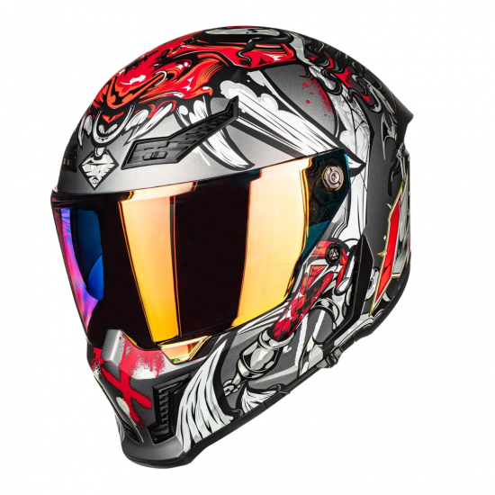 خوذة دراجة نارية لكامل الوجه من ماركة ILM