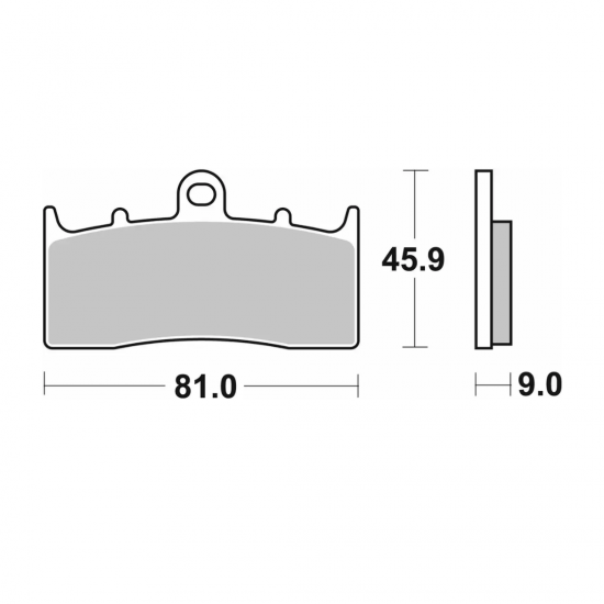 فحمات فرامل SBS 778RST خلفية (RST)