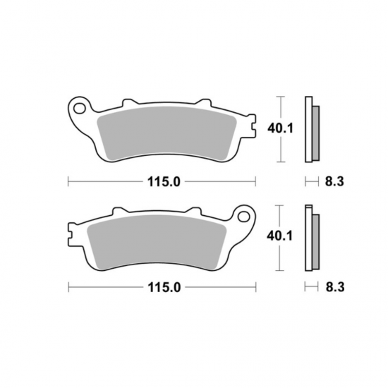فحمات فرامل SBS 735SP خلفية (SP)