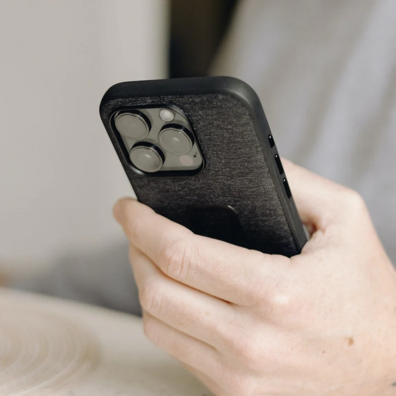 جراب Mobile Everyday Fabric iPhone 15 Pro v2 Charcoal