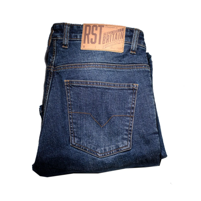 بنطال RST x Kevlar® Tapered-Fit CE Mens SL Textile Jean Mid Blue Denim