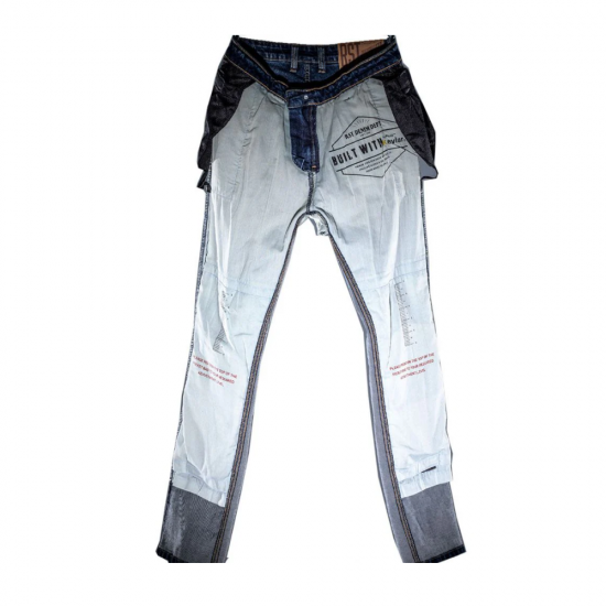 بنطال RST x Kevlar® Tapered-Fit CE Mens SL Textile Jean Mid Blue Denim