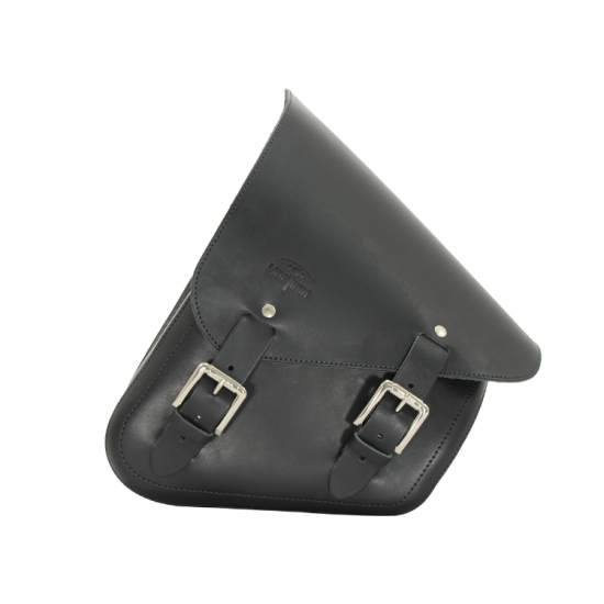 شنطه LONGRIDE, LEATHER SWINGARM BAG BLACK