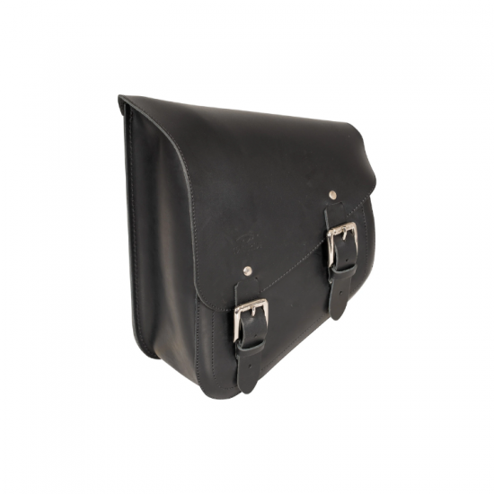شنطه LONGRIDE, LEATHER SWINGARM BAG BLACK