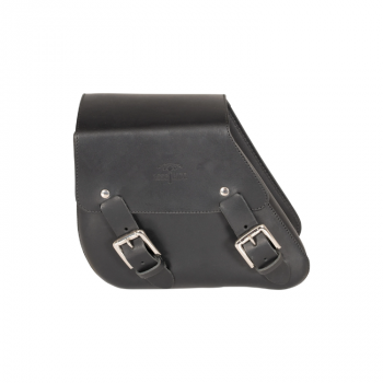 شنطه LONGRIDE, LEATHER SWINGARM BAG BLACK