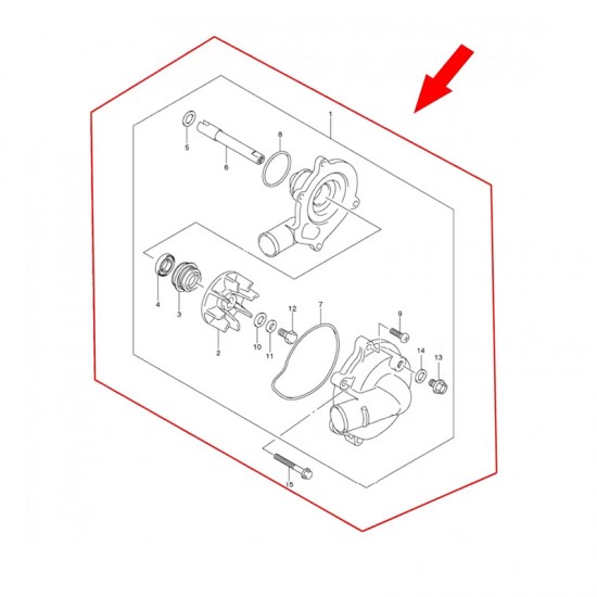طرمبه ماء سوزوكي