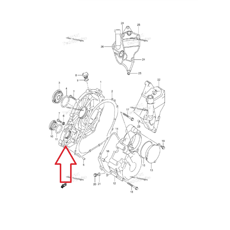 غطاء كلتش سوزوكي GSXR600/750 06-16 تجاري