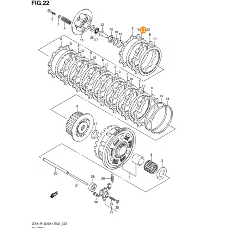 كلتشات حديد Z400 (98-22)