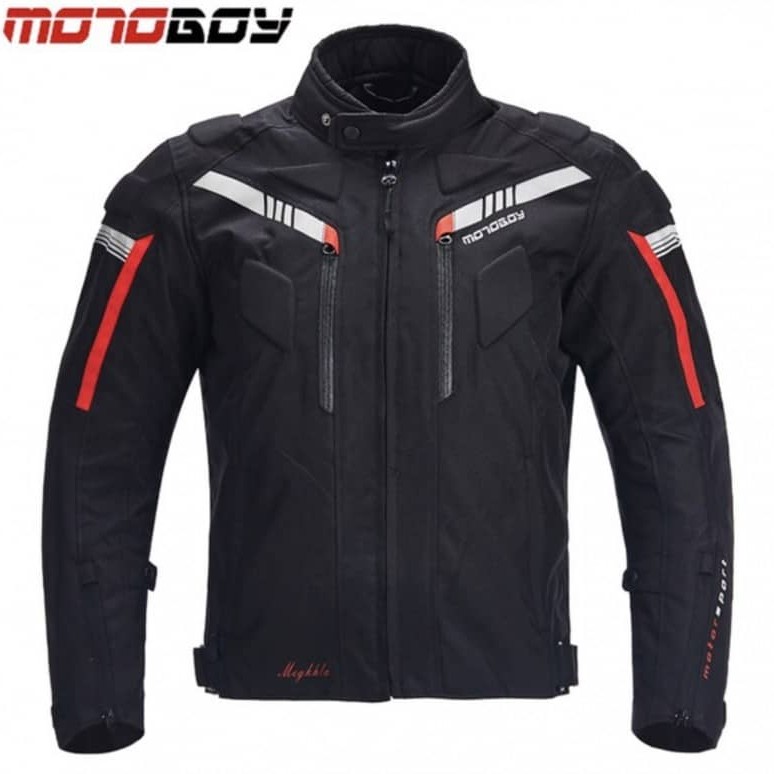 جاكيت MOTOBOY اسود احمر
