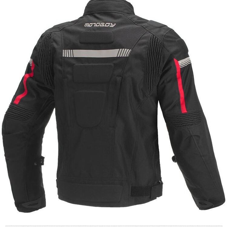 جاكيت MOTOBOY اسود احمر