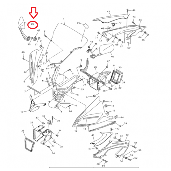 مراية R6 (Right)