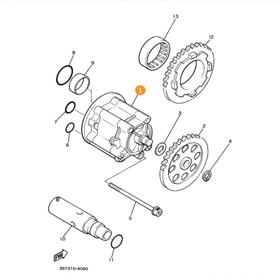 طرمبه زيت دباب SUPER TENERE ياماها وكاله