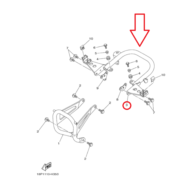 استاند خلفي YFZ450