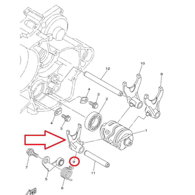 هلال قير YZ125