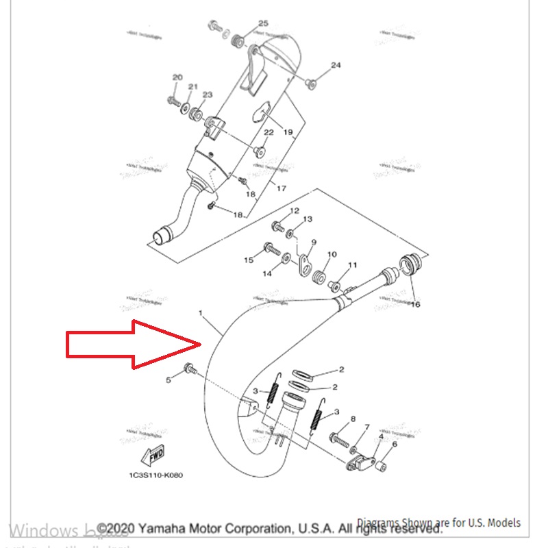 شكمان دباب YZ125 وكاله 
