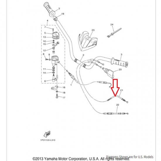 سلك كلتش دباب YFZ450 وكاله 