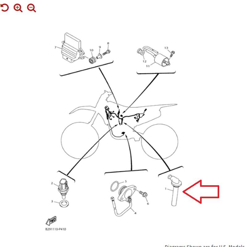 كوع بوجي دباب YZ250F ياماها وكاله 
