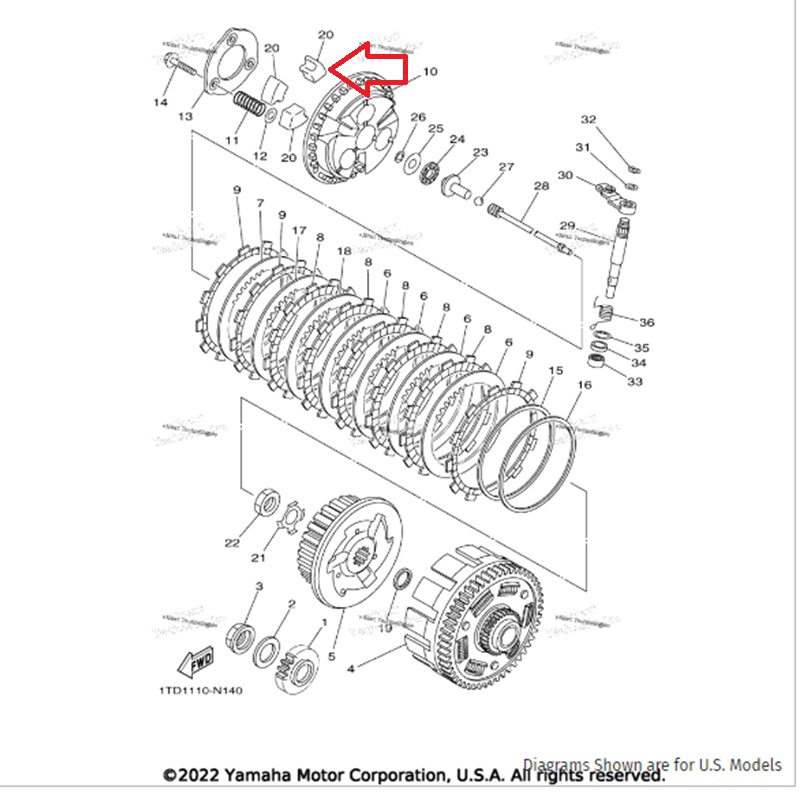 ربل درام كلتش دباب YFZ450R 