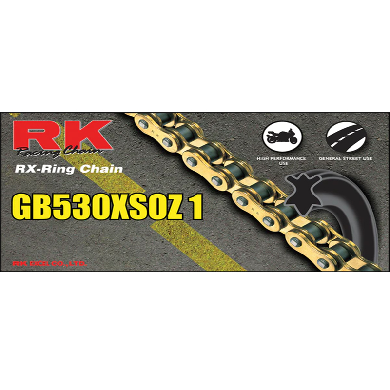 جنزير RK  مقاس 530 طول 150 فضي