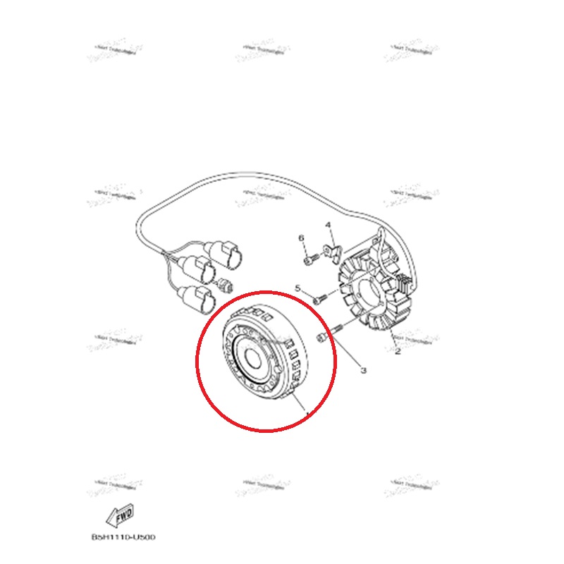 كوايل حديد مغنيت بقي ياماها YXZ1000R