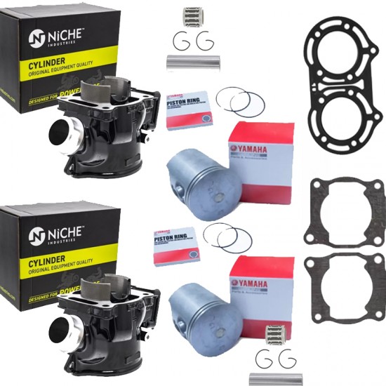 طقم سلندرات نيشا مع بساتم وشنابر ياماها  وكاله 