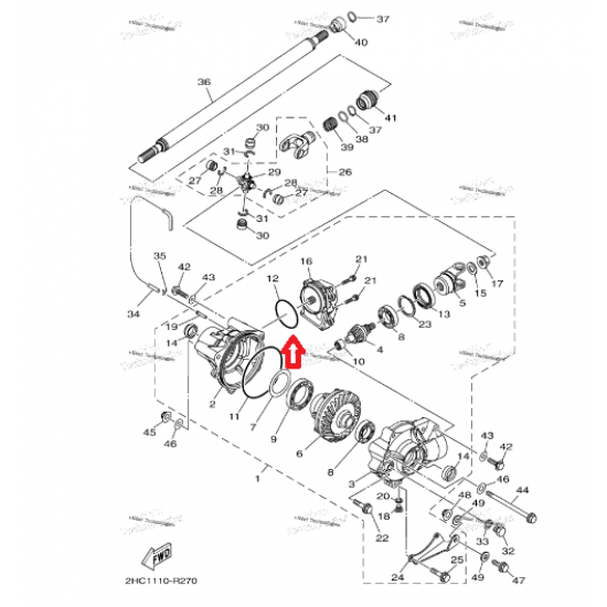 ربل ماطور بقي YXZ1000R وكالة