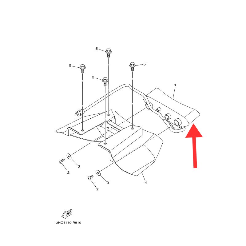 اصطب خلفي بقي YXZ1000R وكالة