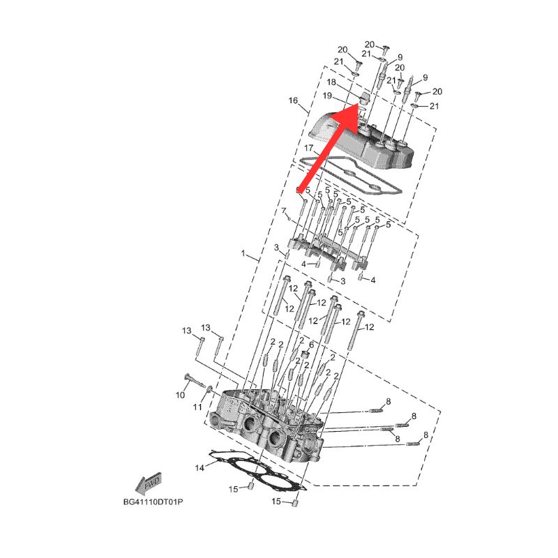 غطاء زيت بقي YXF850E وكالة