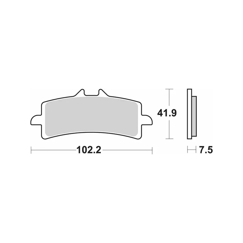 فحمات امامي سوزوكي (600/750/1300))(SBS)(Sintered Metal