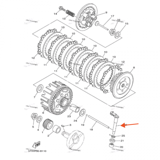 ذراع تعشيق الكلتش YZ85 وكالة