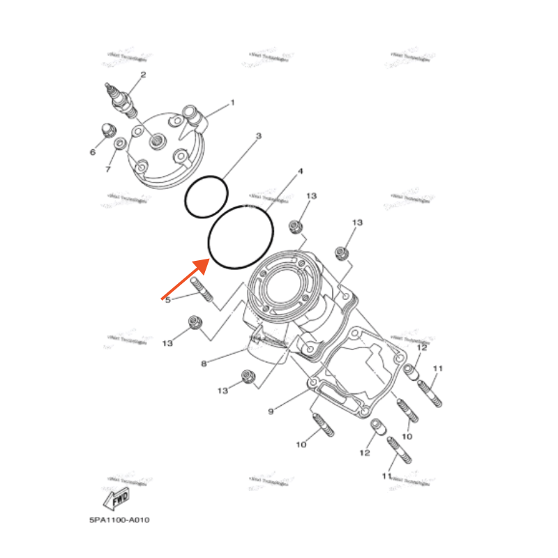 ربل راس سلندر ( كبير ) YZ85 وكالة