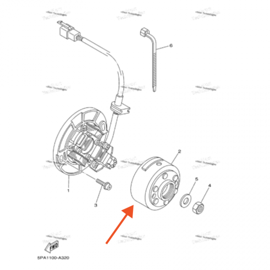 غطاء كويل مغنيت YZ85 وكالة